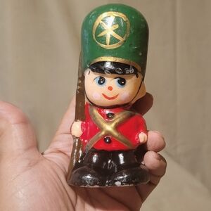 INTERPUR vintage  5” Holiday Candle – Christmas Toy Soldier